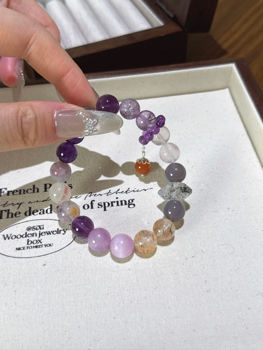 ▫️▪️ Purple multi-treasure bracelet